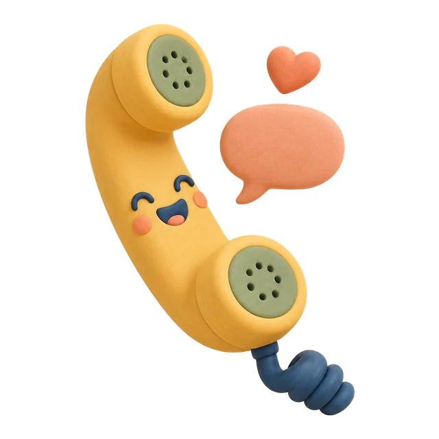 Téléphone souriant